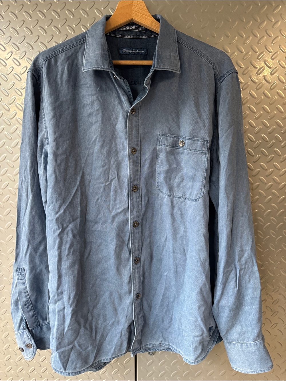 Tommy Bahama Light Blue Long-Sleeve Button-Down Shirt